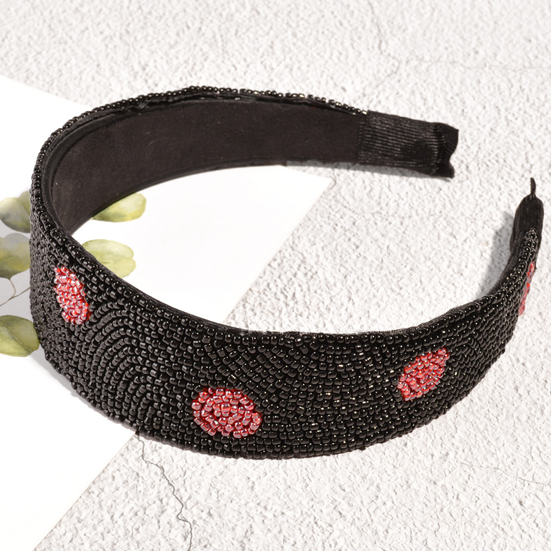 Fashion Baroque Handmade Bead Rhinestone Wide-brimmed Headband display picture 8