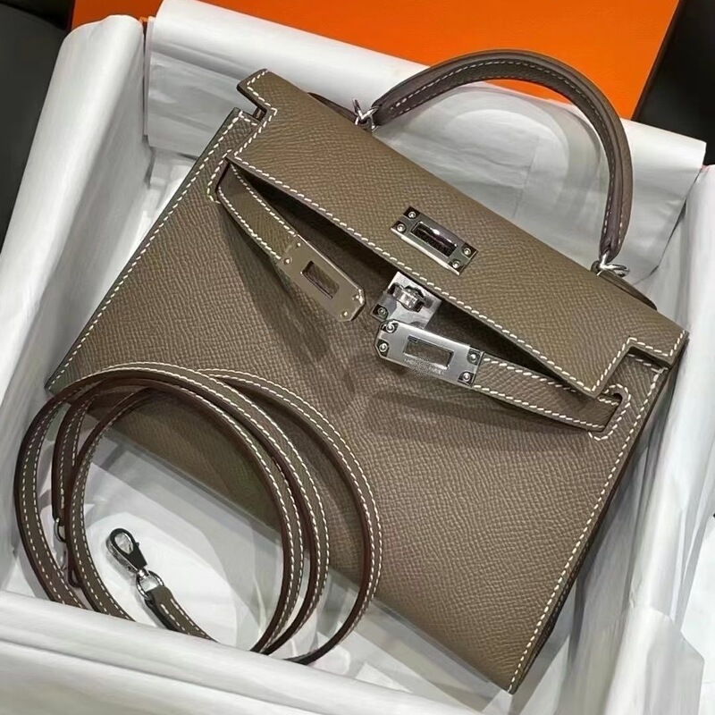Cross-border second-generation new Kelly handbag, mini shoulder bag, fashionable cowhide crossbody bag, women's high-end handbag
