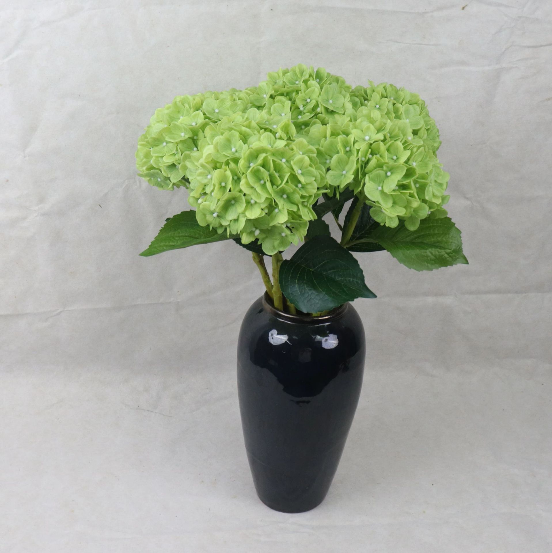 Flores de simulación de grandes hortensias realistas sensación de hidratante hortensias hotel flores de boda artificiales decoración flores de boda falsas flores
