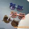 Children's cute sunglasses to create small face for princess, sun protection cream, UF-protection