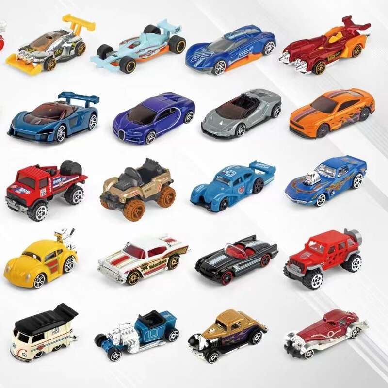 Alloy car multi-piece exquisite inertia pull back car children's toy car model off-road vehicle mini racing car