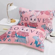 枕巾一对装高品质加厚纯棉纱布成人情侣结婚红枕巾吸汗耐脏防滑