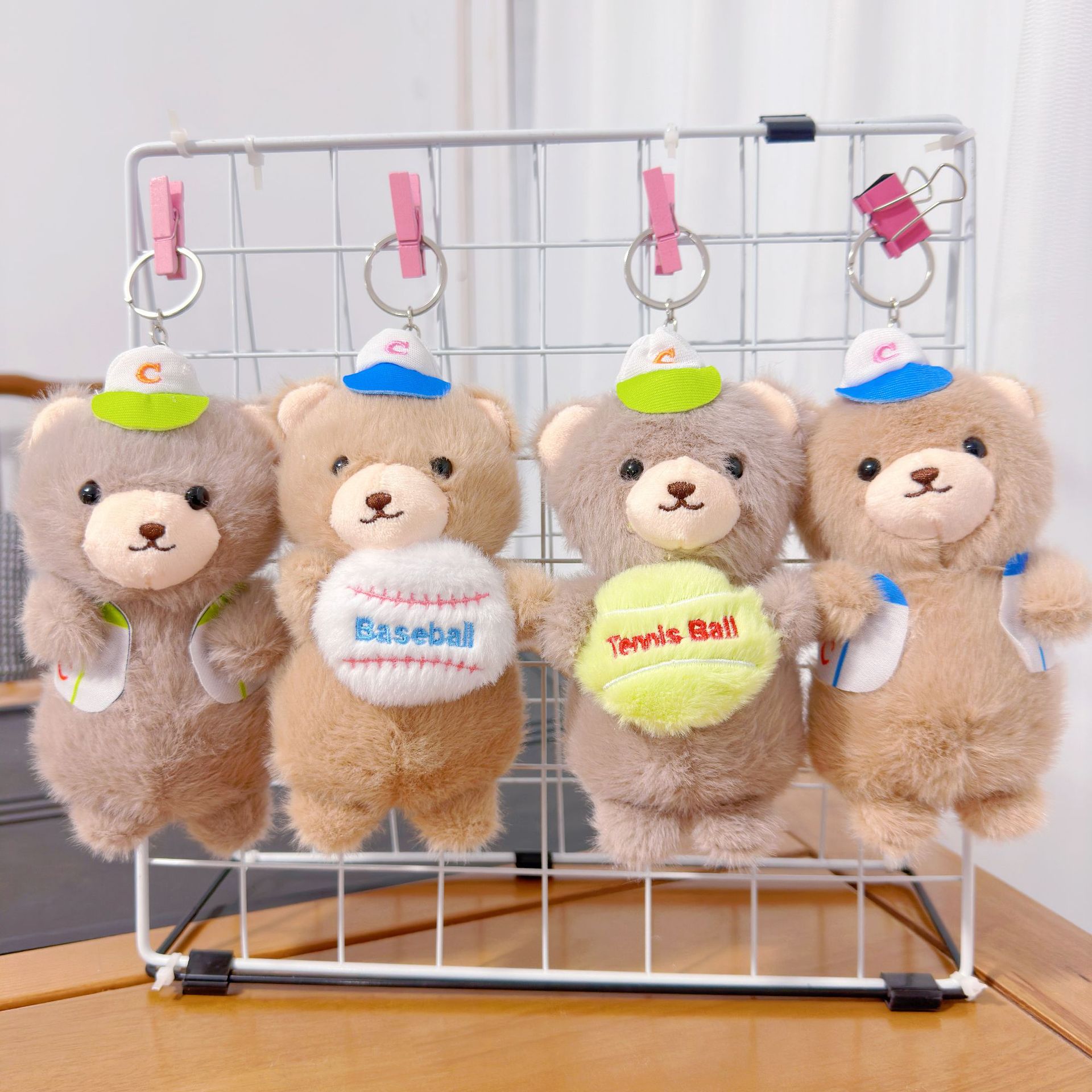 Cuatro pulgadas muñeca de peluche pequeño colgante muñeca llavero muñeca mochila colgante juguete de peluche regalo