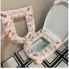 Kt猫防水トイレマット四季家庭用洗濯なしで厚い座布団を拭き、トイレの座布団を貼ることができます。