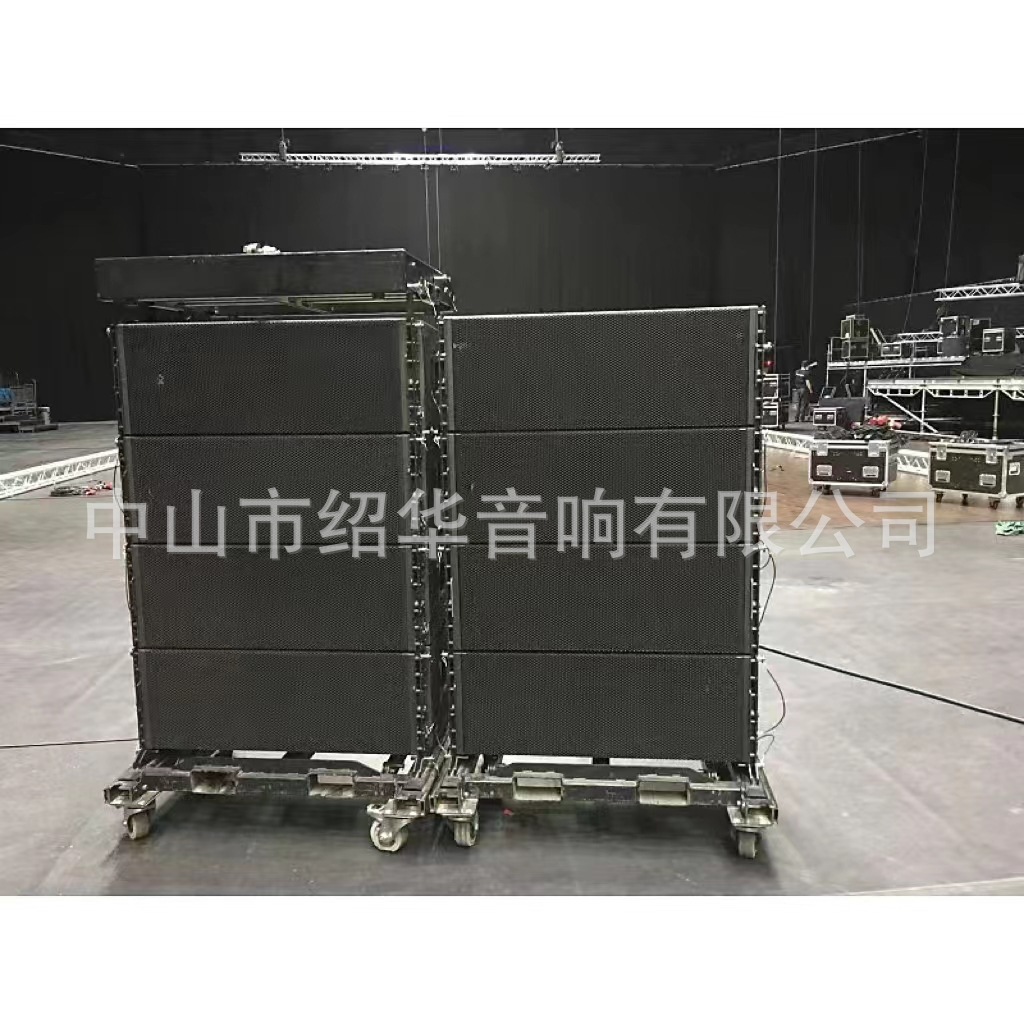 Sistema de sonido de doble matriz lineal de 12 pulgadas para escenario al aire libre