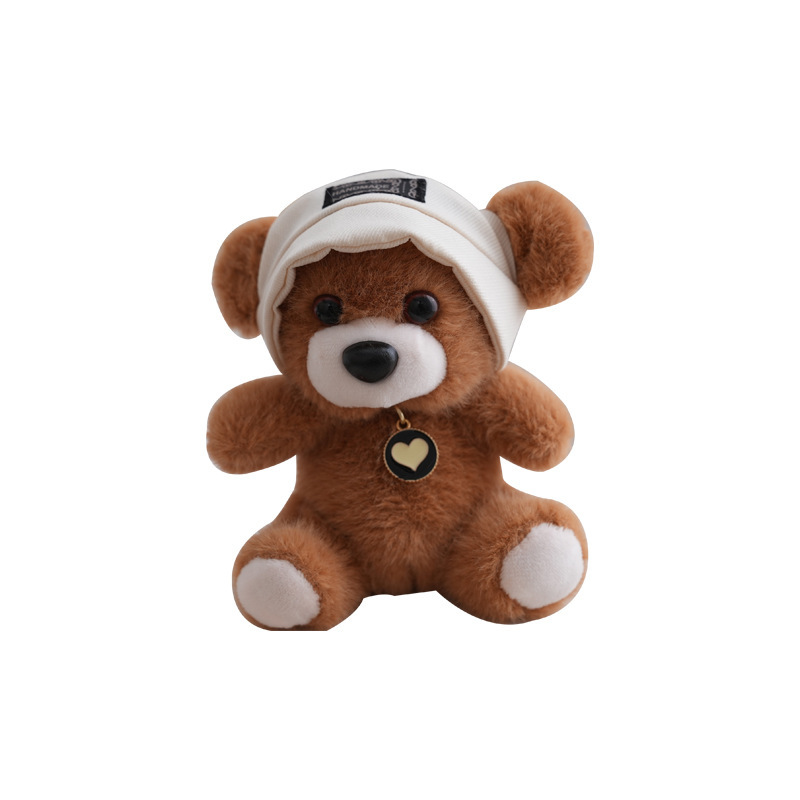 インターネット有名人かわいい帽子クマペンダントぬいぐるみ人形クマバッグペンダントキーホルダー布人形人形|undefined