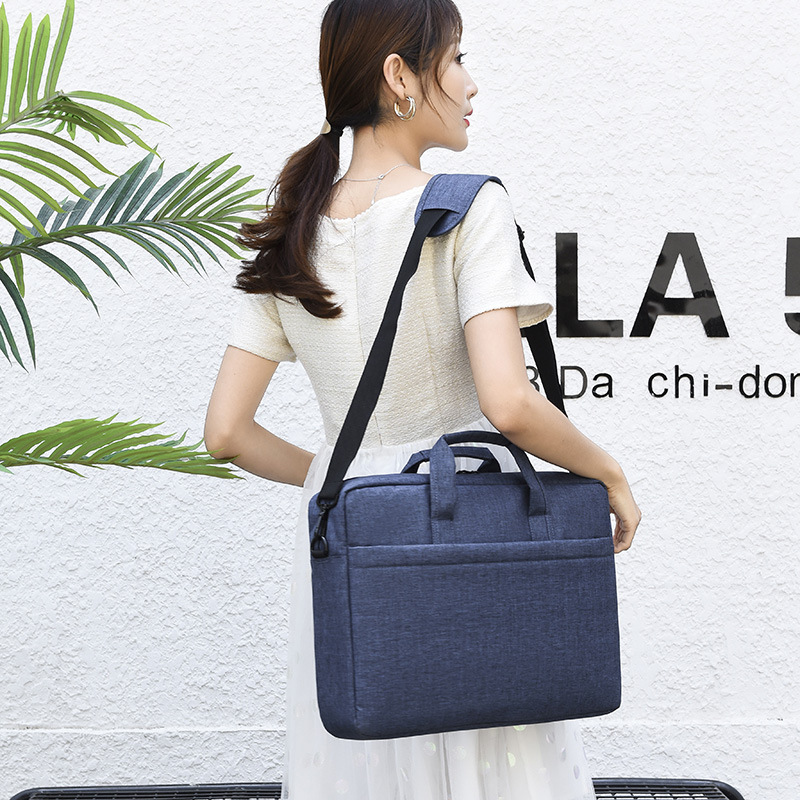 15.6 Pulgada bolso portátil airbag de gran capacidad bolso de computadora a prueba de choque portátil simple viaje de negocios maletín