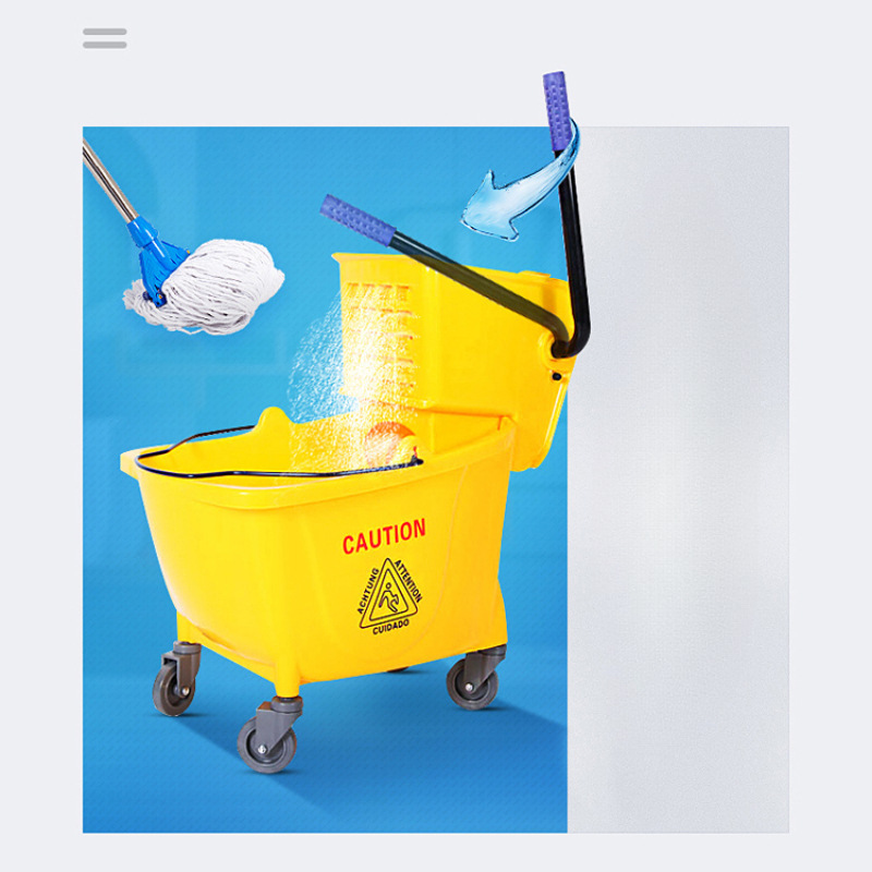 Water Squeezer Mop Bucket Squeeze Bucket Wash Mop Bucket Mop Cleaning Mopping Bucket Thickeneded and Large Capacity