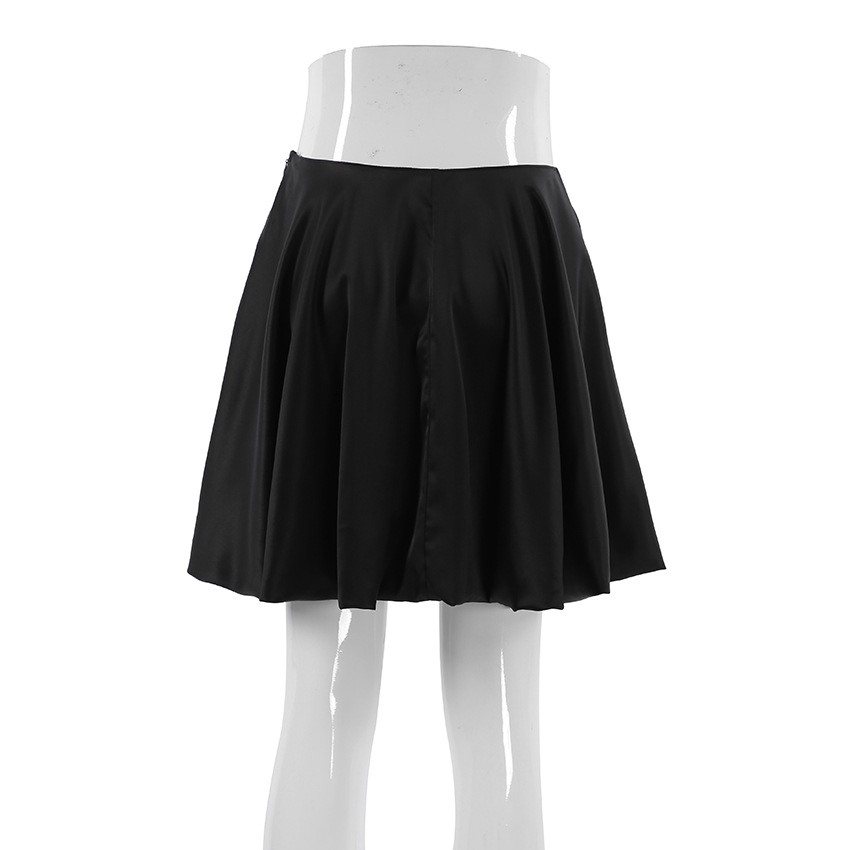 Summer Streetwear Solid Color Spandex Polyester Above Knee Skirts display picture 2