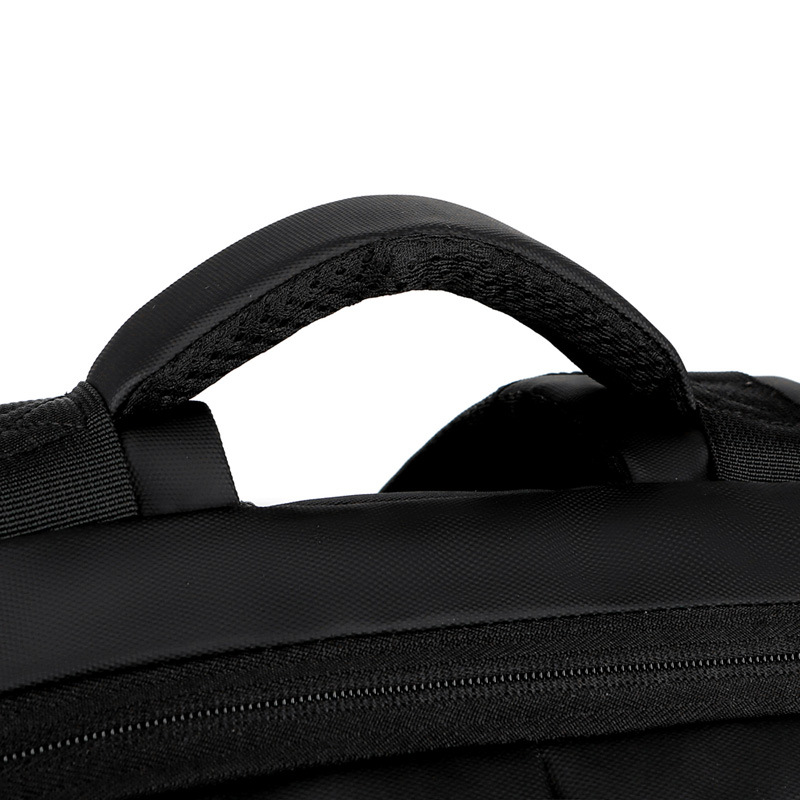 Leather film backpack for men, large-capacity multi-functional business travel backpack, laptop bag, college student schoolbag undefined