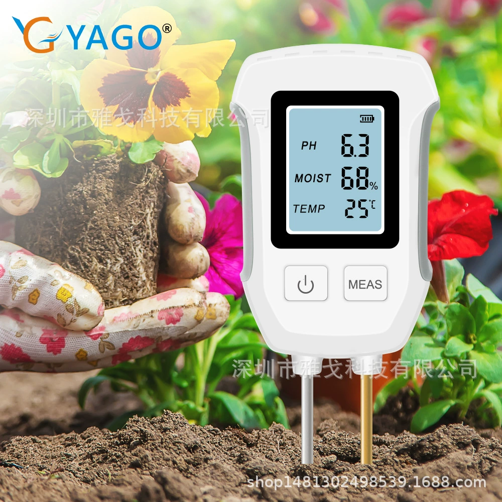 Новый цифровой дисплей, измеритель почвы «три в одном», детектор pH/температуры и влажности почвы, обнаружение почвы в горшках для сада