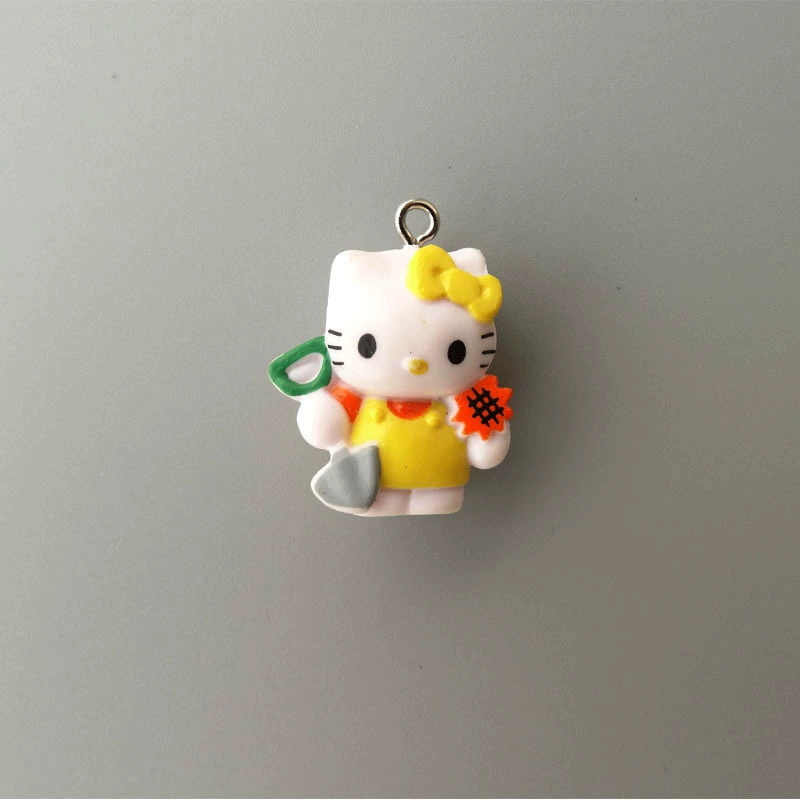 Hello Kitty, маленькая мини-фигура, подвеска, handmade