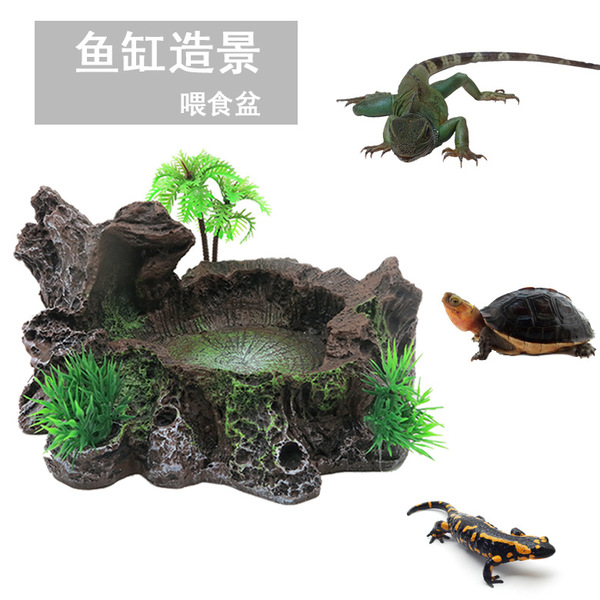 Fish tank landscaping ornaments simulated flocking resin moss water…