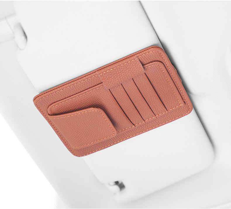 Car sun visor storage multifunctional car glasses holder car supplies complete bill card holder storage bag