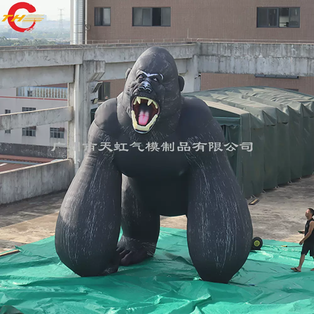 动物仿真充气卡通模型气模 牛津布固定卡通充气动物模型