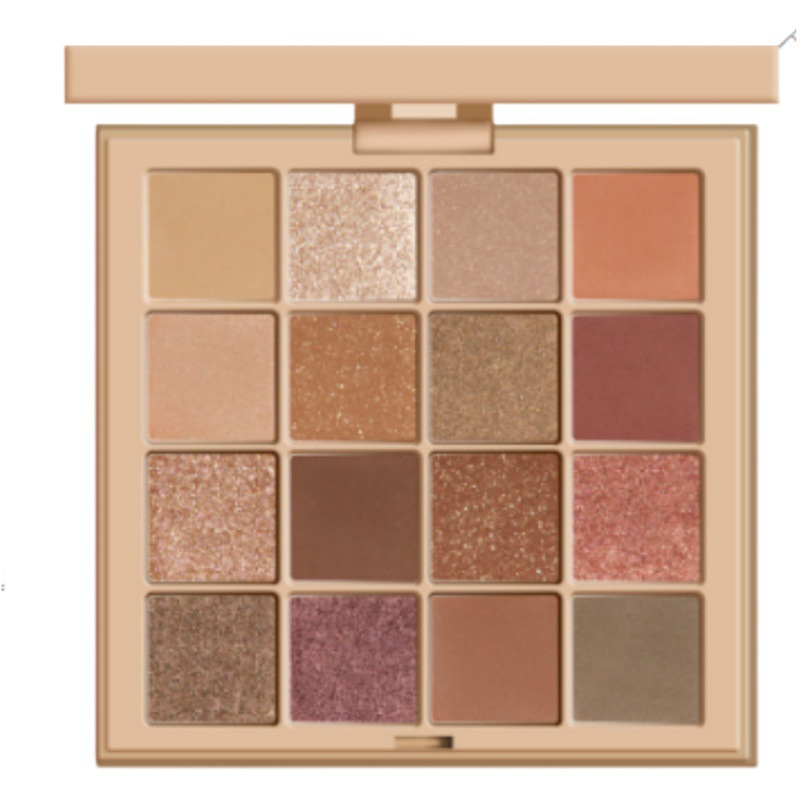 Makeup plate Funpark retro style 16-color eye shadow plate TikTok same style beginner earth color 16-color eye shadow