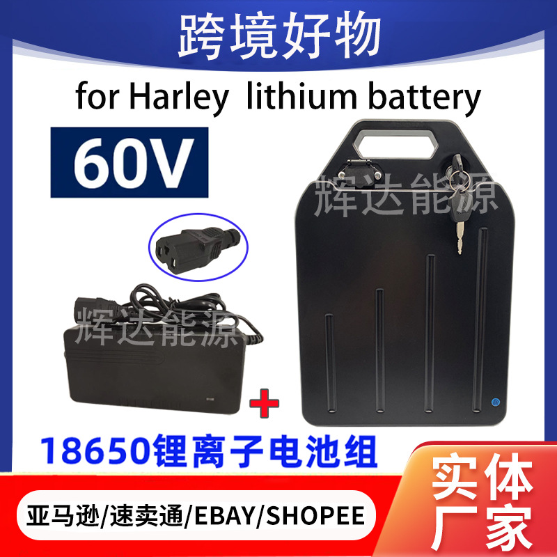 Cross-border A Harley 60V 20Ah for two-wheeled moped Citycoco18650 waterproof lithium battery BMS