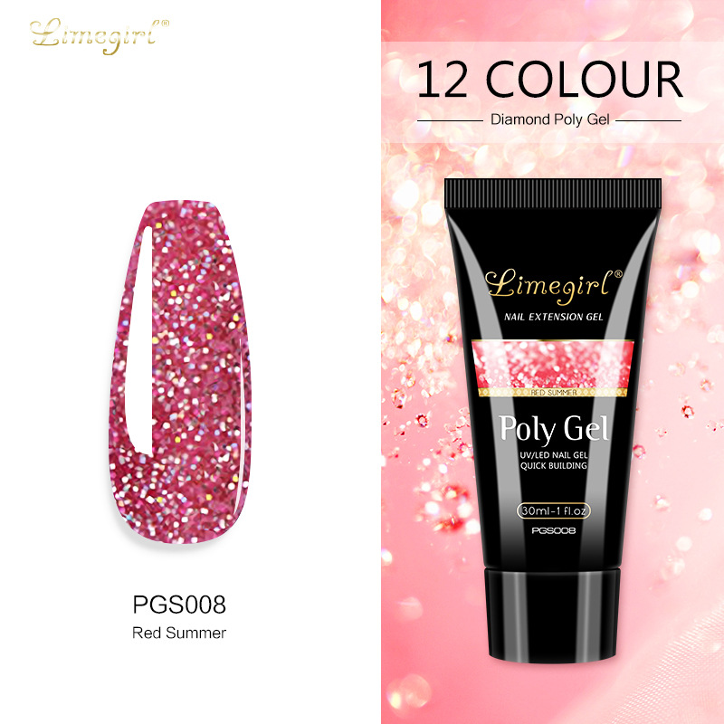 30ML uñas arte papel libre titular extensión rápida modelo de cristal pegamento indoloro UV extensión pegamento indoloro fototerapia cristal pegamento
