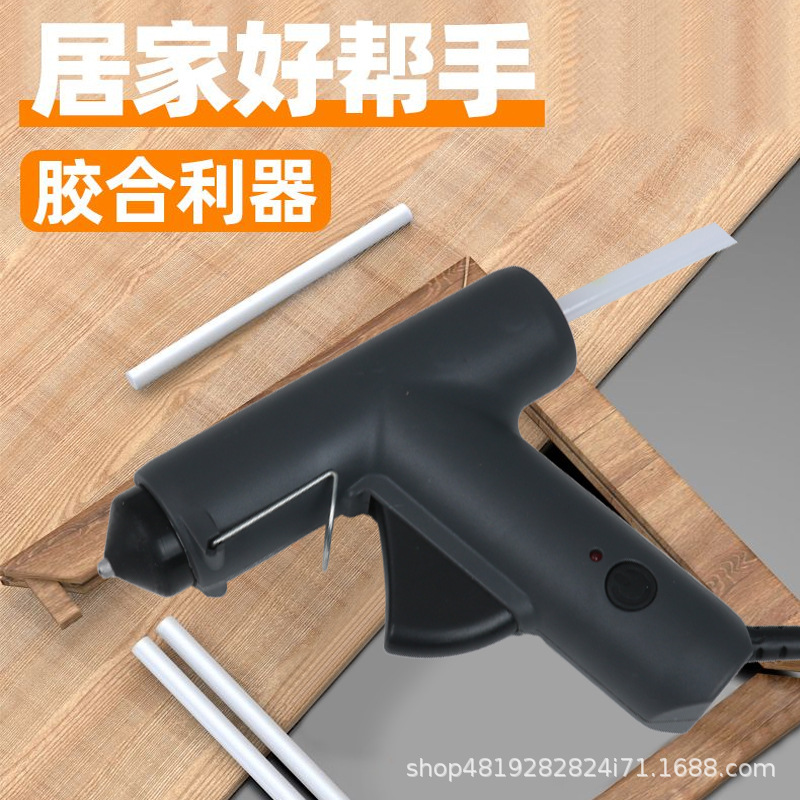 Pistola de pegamento de fusión en caliente, pistola de fusión en caliente de 7mm hecha a mano para el hogar, pistola de pegamento de varios colores, pistola de pegamento de barra de pegamento de bricolaje pequeña
