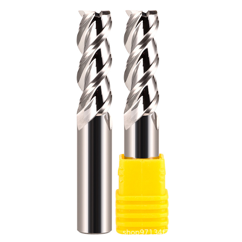 55度3刃高光铝用铣刀镜面工艺铝用刀铣铝合金专用CNC加工数控刀具