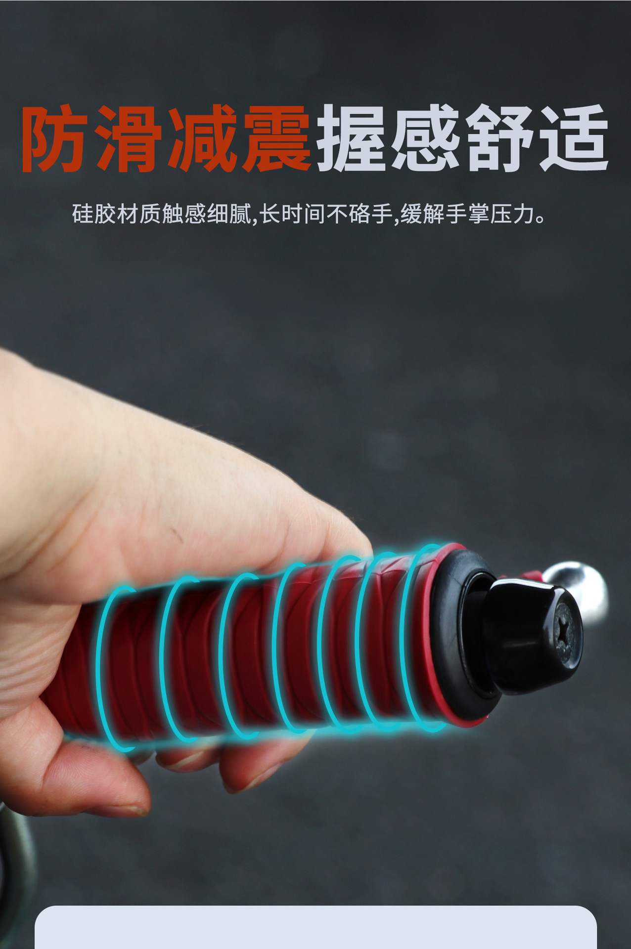 Universal Silicone Handlebar Grips for Electric Vehicles and Motorcycles, Thickened, Soft, Non-Slip, Shock-Absorbing, Wear-Resistant, Brake Handlebar Covers