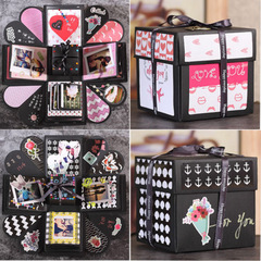 Internet celebrity birthday and wedding gift box creative photo surprise machine box explosion box DIY photo album