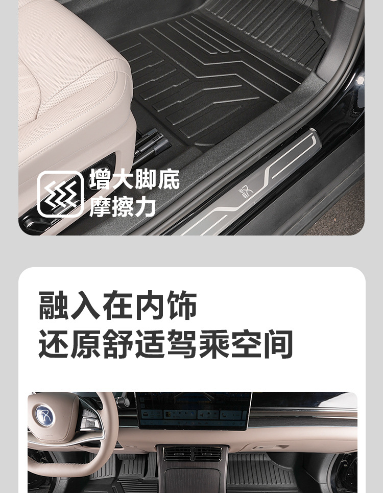 Suitable for Byd Han Dmi/Han Ev/Dm/Han L Full Surround Champion Glory Modified Carpet Tpe Car Floor Mats