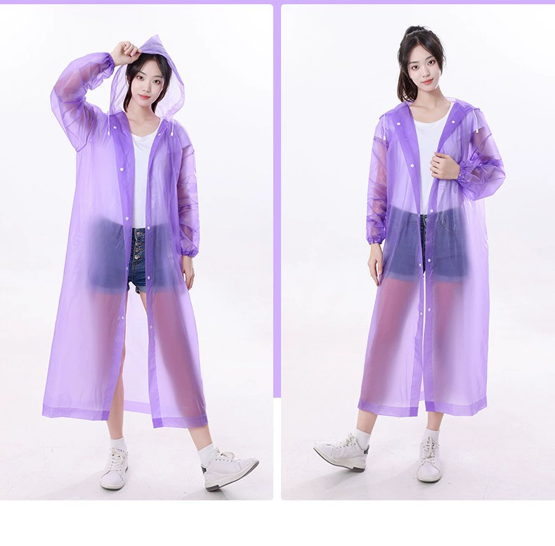 Long travel handheld raincoat for men and women, increased thickness