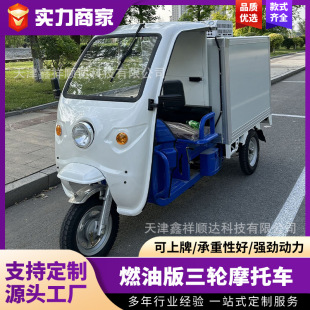燃油三輪摩托車冷鏈運輸車保溫冷藏保鮮制冷可鐵架發貨油電兩用