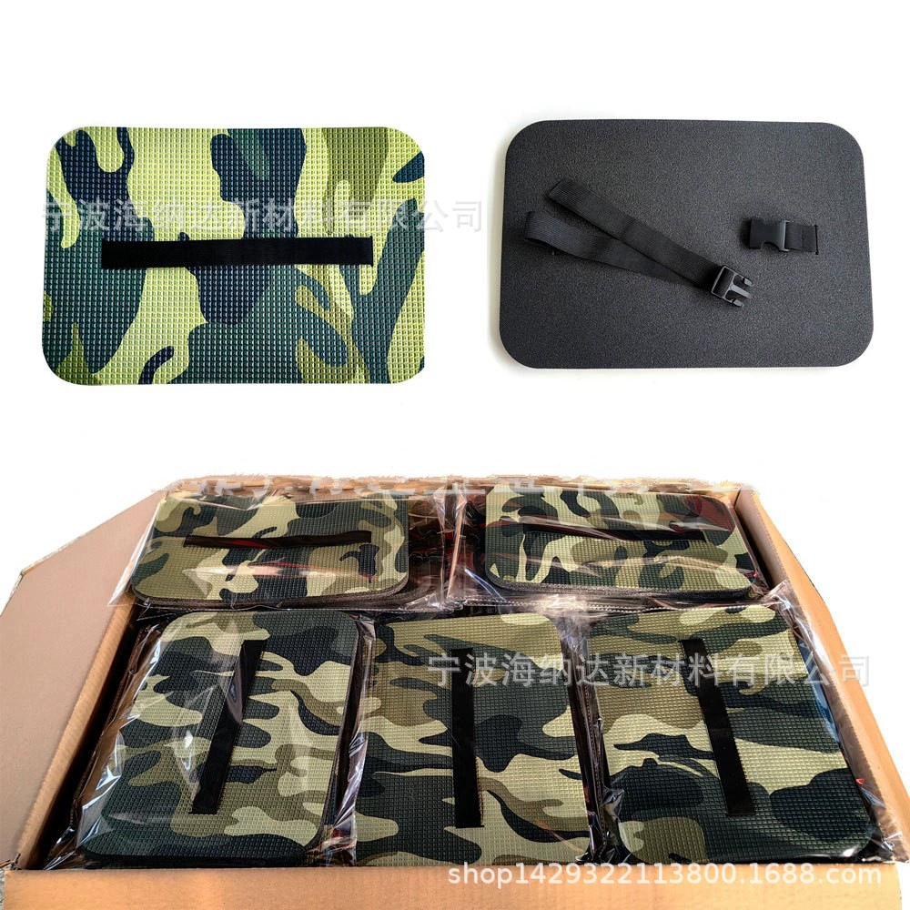 Утолщенная уличная натуральная камуфляжная подушка XPE, военная зеленая эластичная лента, регулируемая пряжка, влагостойкая подушка для кемпинга