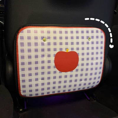 Anti-Kick Pad Universal Rear Seat: Chair back anti-kick pad