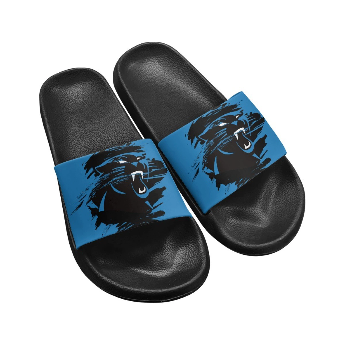 Международные взрослые тапочки EVA с термопереносом, логотип CAROLINA PANTHERS, узор, трансграничный бестселлер