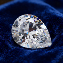 AAAAA锆石饰品配件梨形裸石梧州高品质批发合成水滴锆石人造宝石