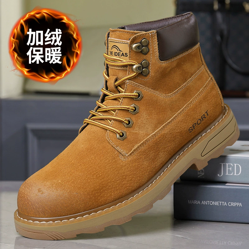 Martens, men's demi-season boots, fleece footwear
