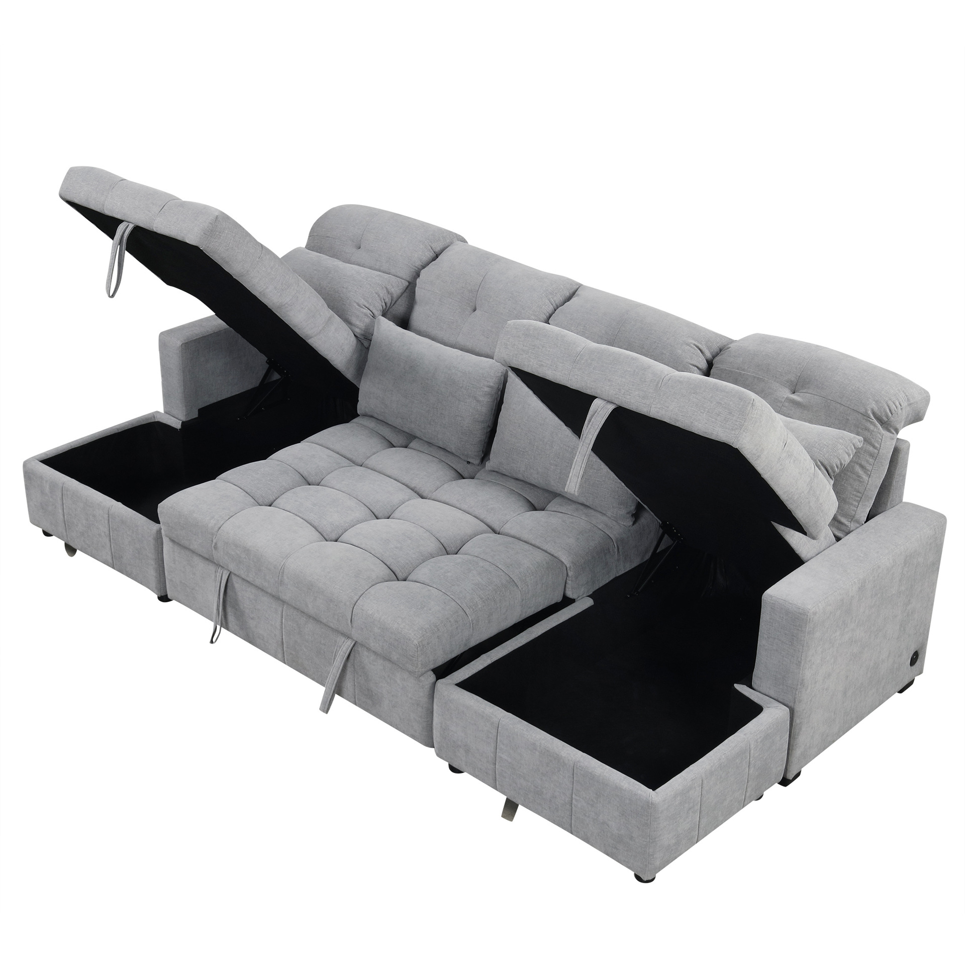 Sofá de tela de lujo ligero, muebles de sala de estar pequeños, sofá postmoderno