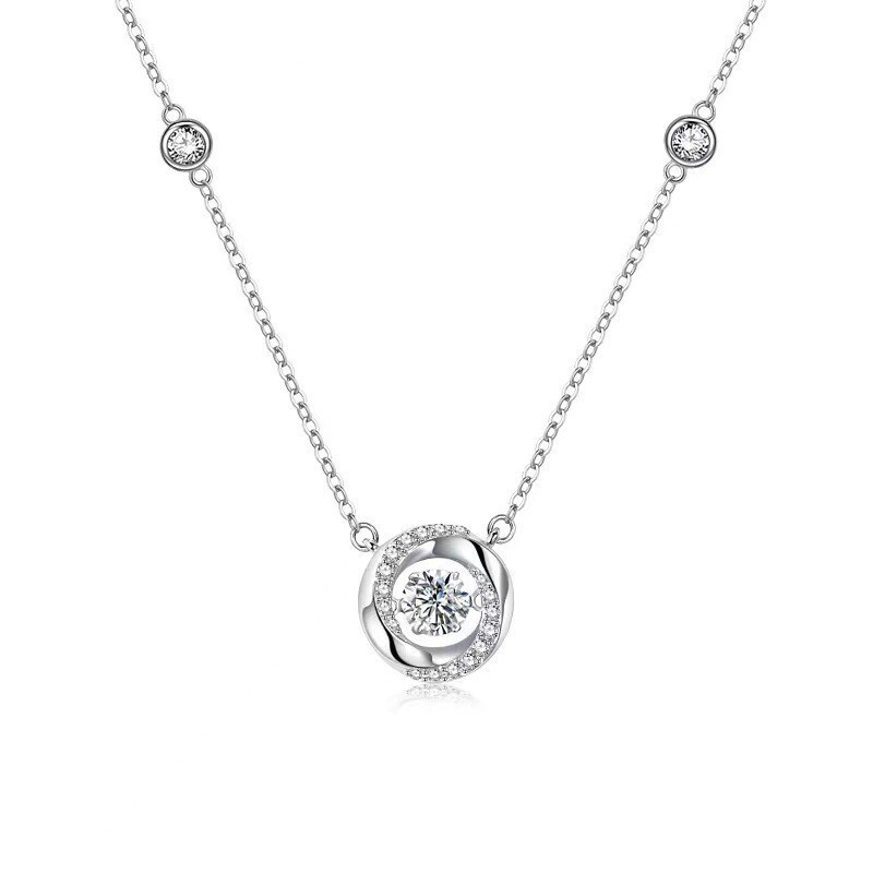 Fan family with Mobius three seconds heart necklace women ins light luxury high-end sweet 3 clavicle chain niche wholesale Fan family with Mobius three seconds heart necklace women ins light luxury high-end sweet 3 clavicle chain niche wholesale