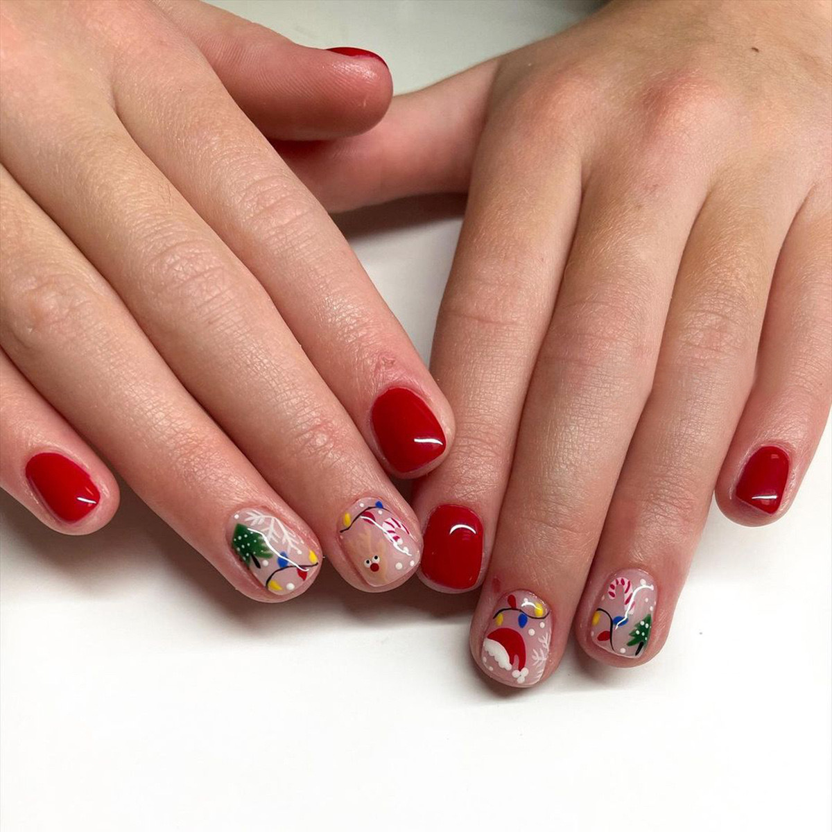 Christmas cartoon nail stickers