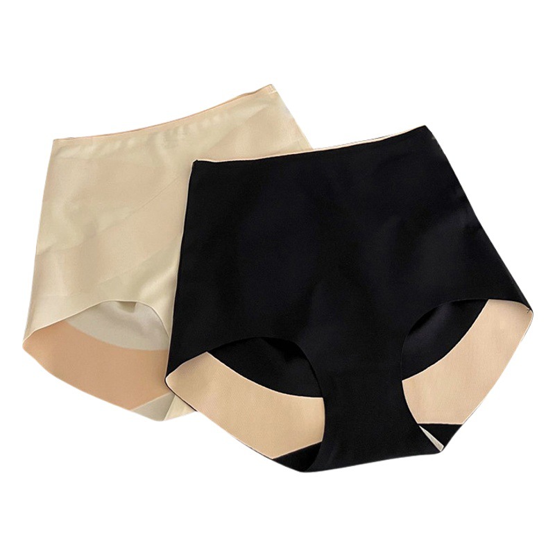 Nueva ropa interior de cintura alta para levantar la cadera calzoncillos de seda de hielo sin costuras para mujer