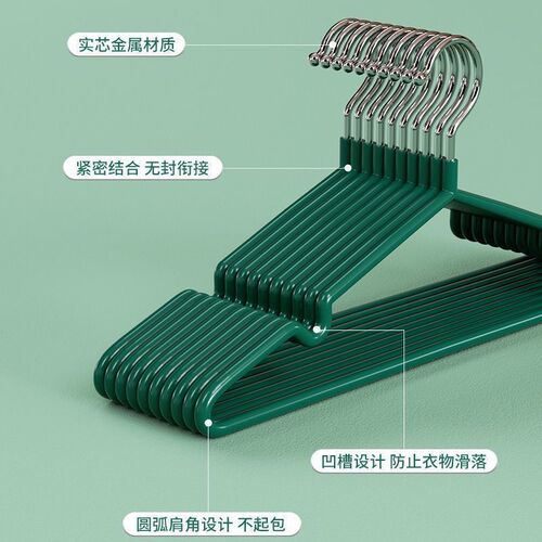 批发不锈钢衣架家用加厚晾衣撑加厚衣挂宿舍挂钩防滑无痕衣架厂家