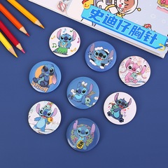 ブリキバッジアニメ漫画スティッチのブローチ