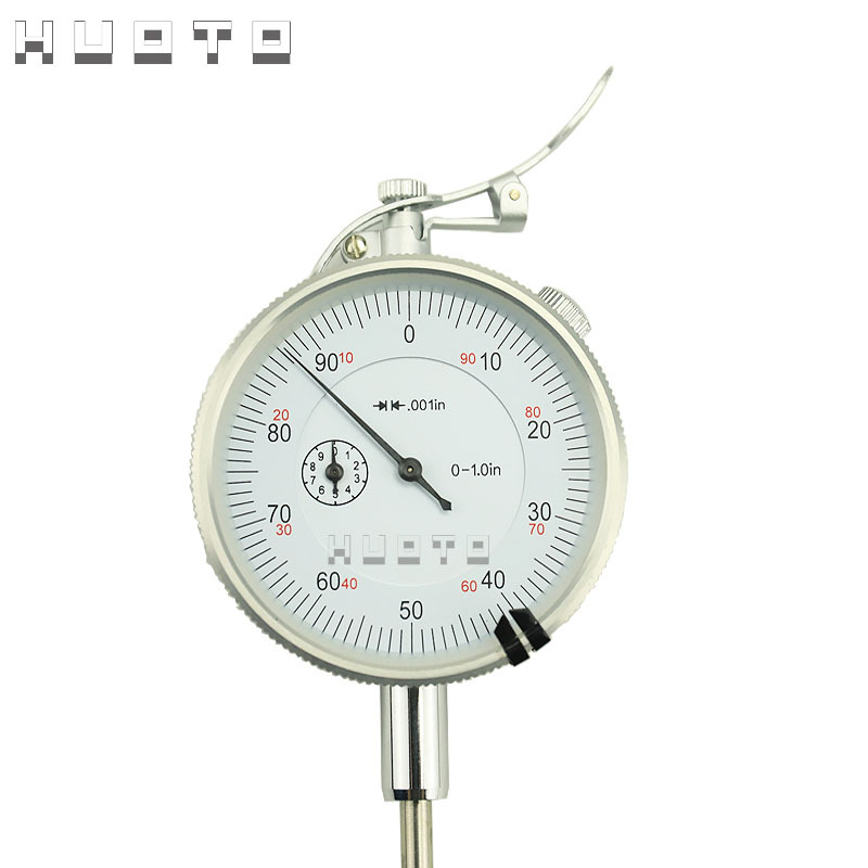 HUOTO 0-1inch 0.01inch 英制 指针式 手柄百分表