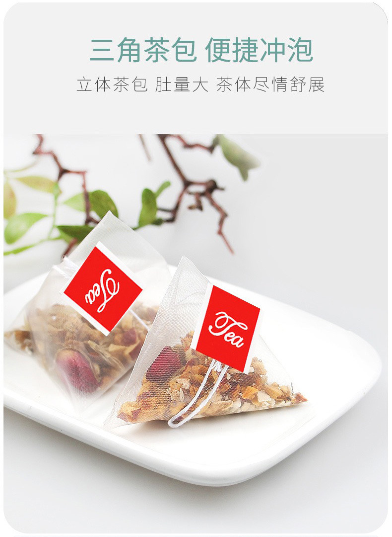 Sour Jujube Seed Calming Tea Suan Zao Ren Tea Bags with Poria Chinese Yam and Lily Bulb 5g x 30 Bags in use