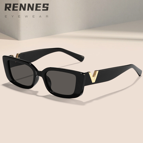 Korean Trendy Square Small Frame Sunglasses for Women, Fashion Influencer Style, Unique and Versatile Hip-Hop Sun Glasses