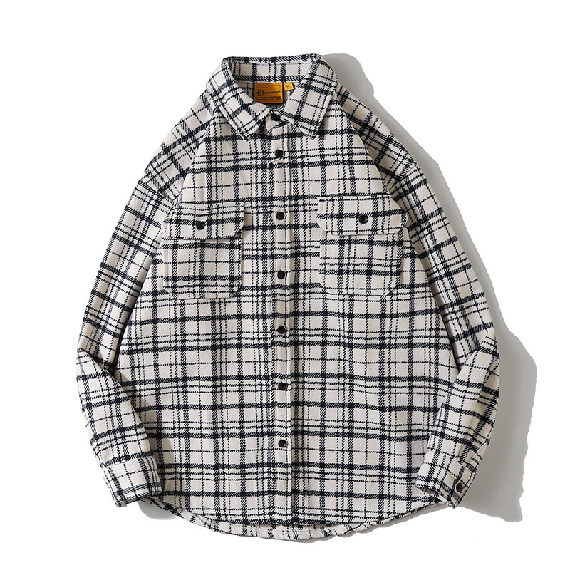 Spring Japanese trend retro woolen shirt