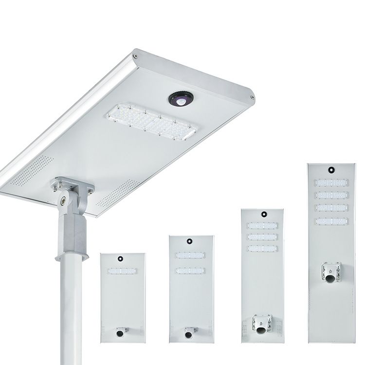 Solar al aire libre patio rural carretera parque urbano lluvia a prueba de relámpagos luminoso perfil LED integrado lámpara de calle
