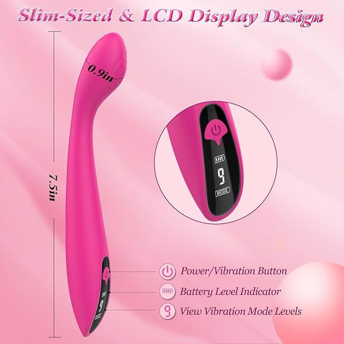Vibromasseur point G Mia, stylo tendance, vibromasseur à boucle, ventouse magnétique en silicone, massage rechargeable, masturbateur féminin_voghion.com