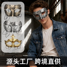 复古朋克面具半脸化妆舞会威尼斯狂欢节万圣节假面派对高级感男女
