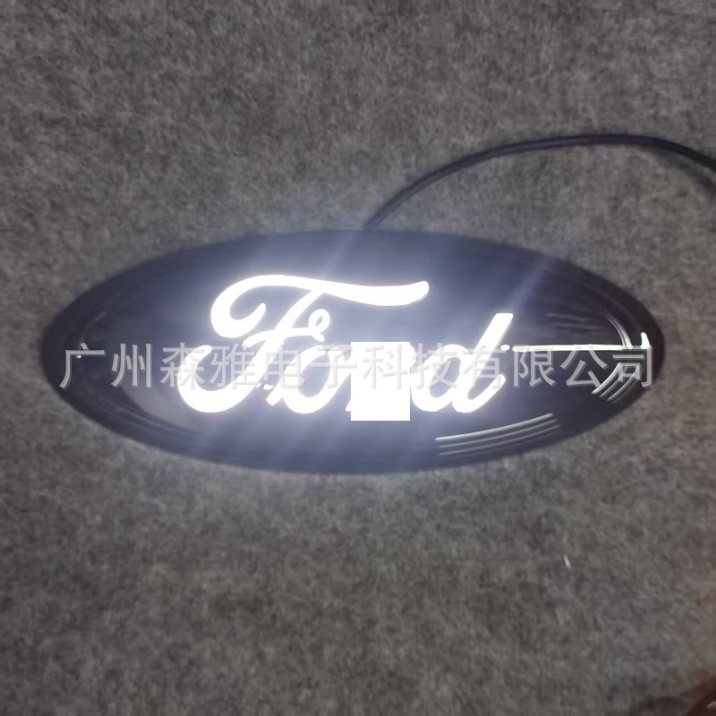 Suitable for Ford F-150 Grille Emblem Tail Emblem Adventure Grille Crystal Emblem 9inch Car Emblem Light