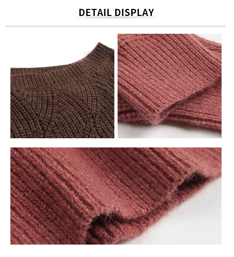 women s stitching long-sleeved sweaters nihaostyles clothing wholesale NSDY73902