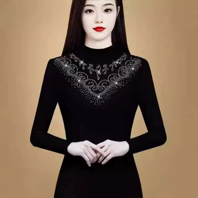 Резьба 1*1 Delong высокого класса с длинными рукавами, чтобы согреть новый фон осенью и зимой